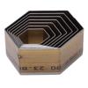 7PCS Leather Die Cutter Polygon Handicraft Leather Cutting Dies Mold 20‑50mm High Carbon Steel