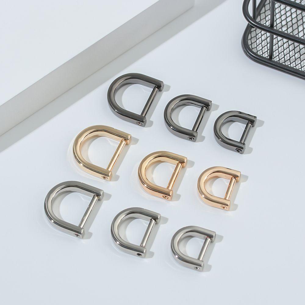 1PCS Metal Belt Handle Bag Strap Accessories Shoulder Webbing Buckle Open Screw Clasp Leather Craft D Ring Buckle