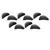 5 Pairs Round Toe Inserts Thickened PU Foam Shoe Size Reducer Non Slip Toe Cushion Filler for High Heels Sneakers Boots