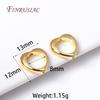 18K Gold Plated Heart Frame Beads Spacer Connectors Through Hole Bead Circle DIY Bracelet Earrings Beading Jewelry Making