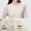 Semir Women's Slim Fit Quick-Dry Printed Raglan Long Sleeve Tee