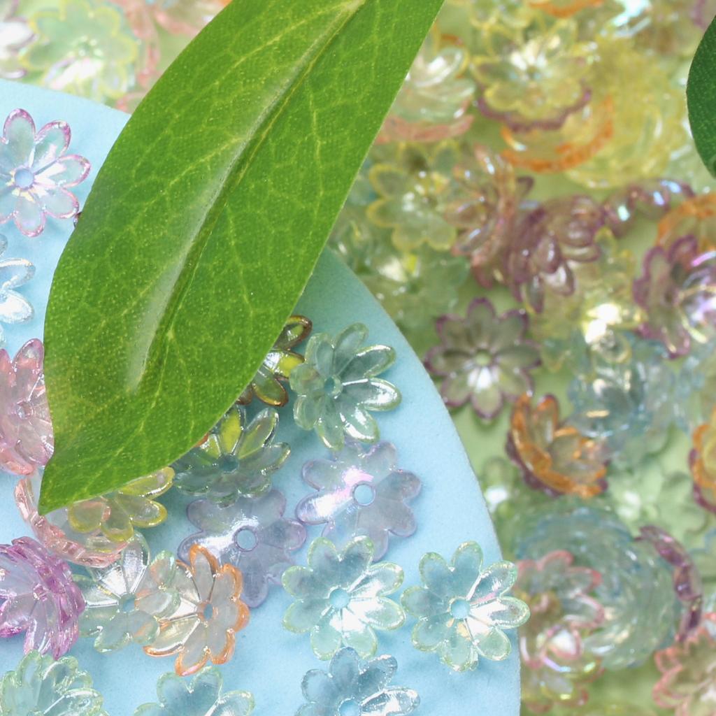 9,5mm Náramek Náhrdelník Volné Korálky Rozdělovače Pro Výrobu Šperků Diy Ruční Výroba 100ks Akrylové Korálky Tvar Slunečnice