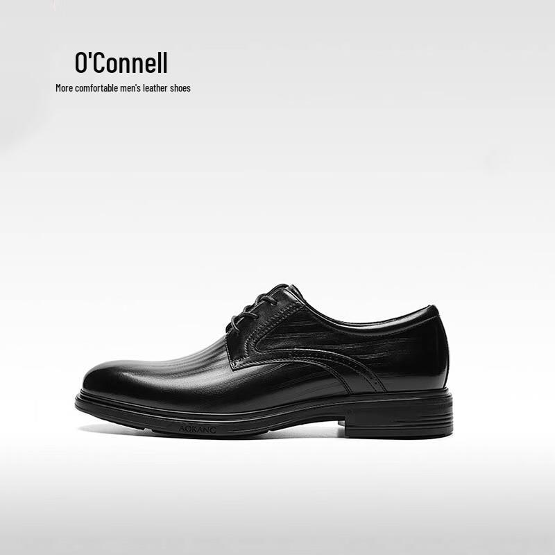 Aokang Men s Business Formal Lace-up Leather Shoes 39
