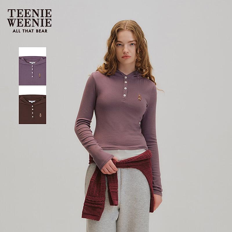Teenie Weenie Women's Bear Graphic Hooded T-shirt