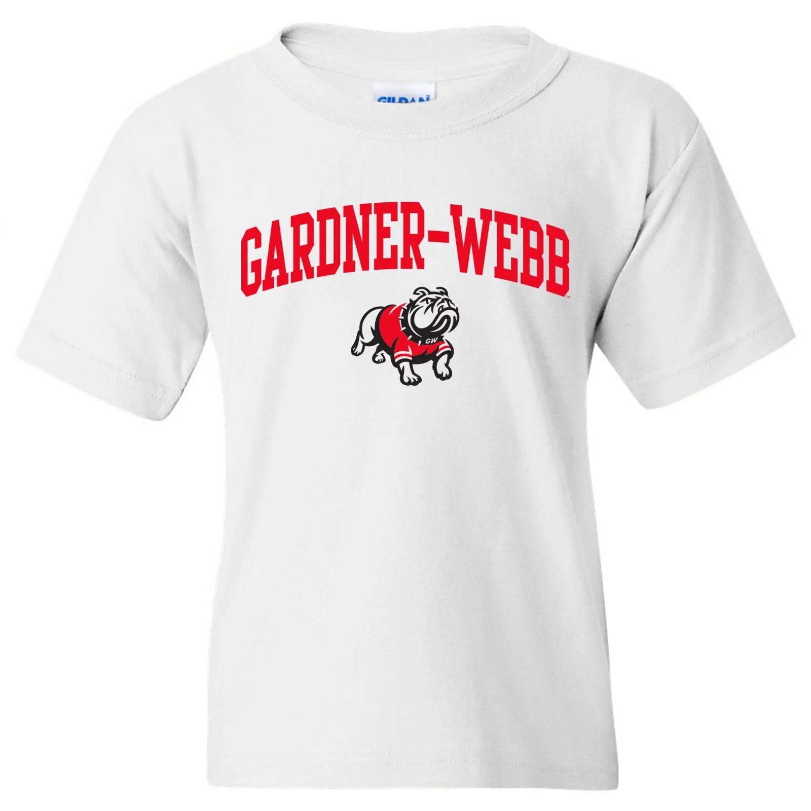Gardner-Webb Bulldogs Arch Logo Youth T-Shirt - White 2XL