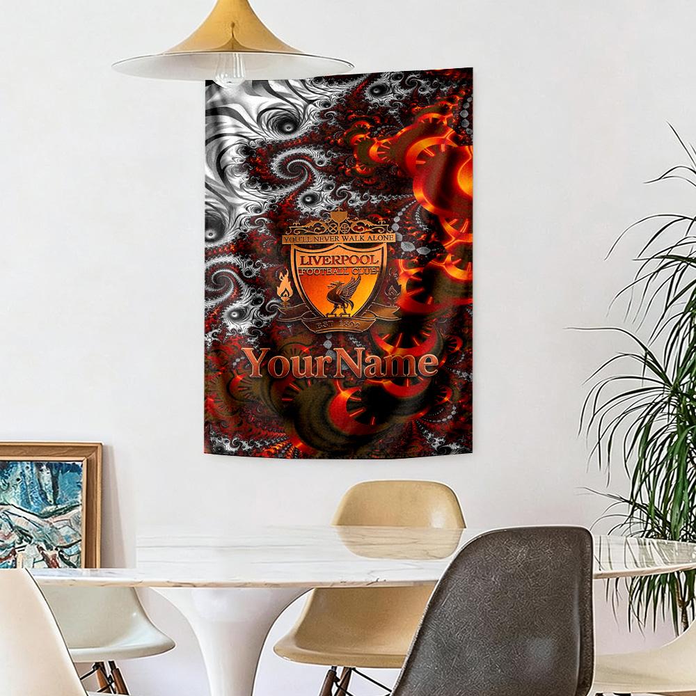 Liverpool Custom Your Name Wall Decor Tapestry Art For Pet Memorial Birthdaywedding Party Backdrop Family Gift