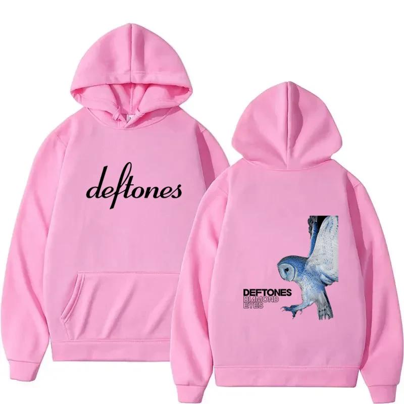 2025 Deftones Hoodie Autumn Winter Casual Loose O-Neck Long Sleeve Hoodie Men Women Fashionable Warm Fleece Sweatshirts Unisex