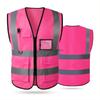 Reflective Safety Vest For Women Men High Visibility Security With Pockets Zipper Front Meets AnsiIsea Standards
