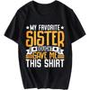 Mode Sommer Jugendliche T-Shirt Meine Lieblingsschwester Hat Mir Dieses Shirt Gekauft Gegeben Kurzarm Weicher Rundhalsausschnitt T-Shirt Männliches T-Shirt