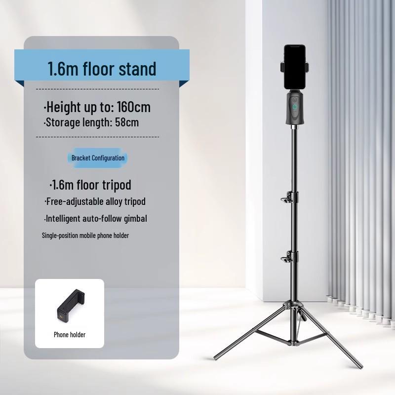 360° AI Auto-Follow Gimbal with Face Recognition