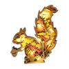 3D Wood Carving Squirrel Lamp Sturdy Creative Cute Delicate Hollow Squirrel Decoration for Gift Bookshelf Office Friend Birthday