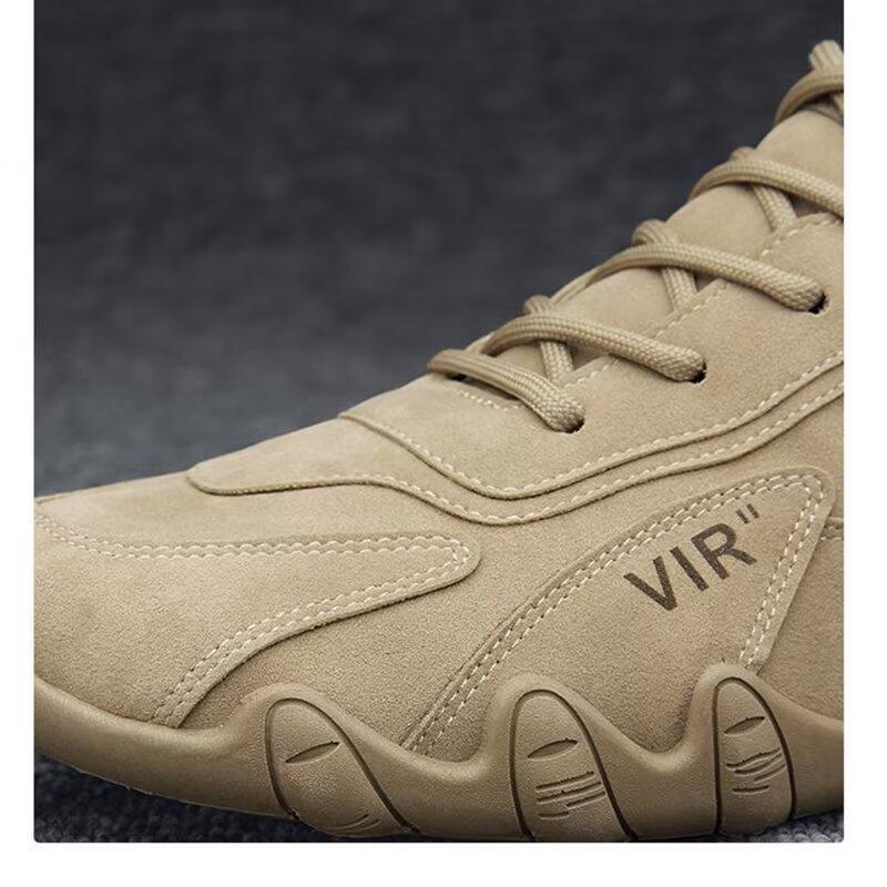 Casual Men's Workwear Shoes Dirt Resistant and Waterproof Boots Retro Suede Men's Boots Soft Soled Lightweight and Wear-resistant Construction Shoes