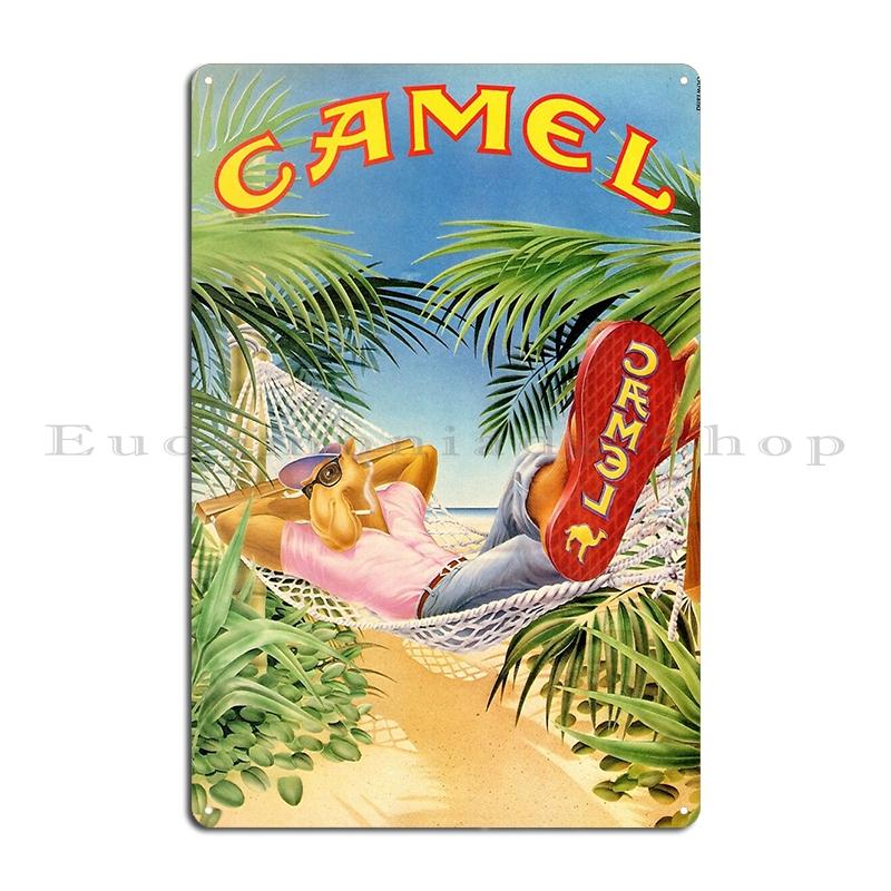 

Vintage Joe Camel Roulette Ad Metal Plaque Poster Party Club Classic Pub Wall Cave Character Joe Camel Tin Sign Poster 30x40cm(11.8x15.7inch)