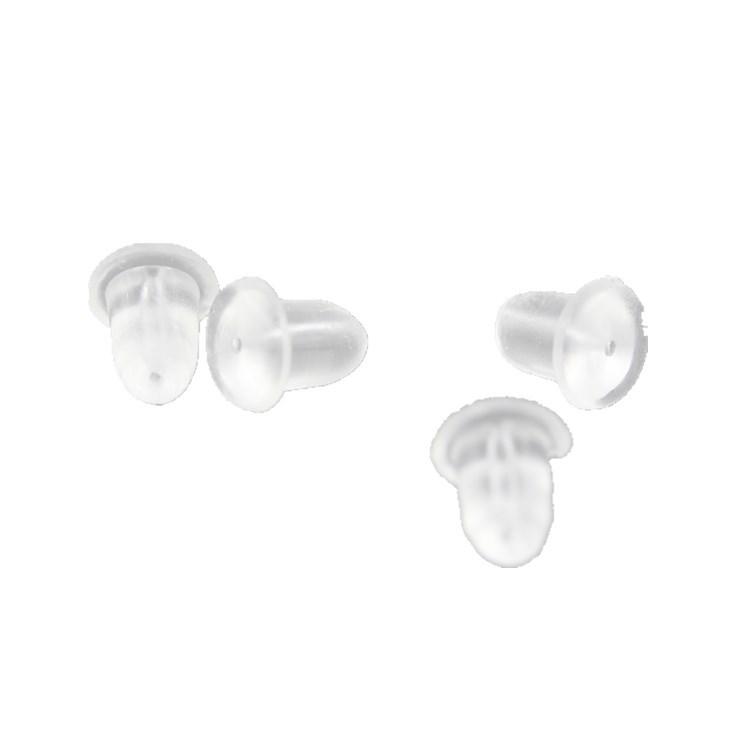 DIY Plastic Transparent Bullet Head Ear Studs/Ear Plugs In Stock