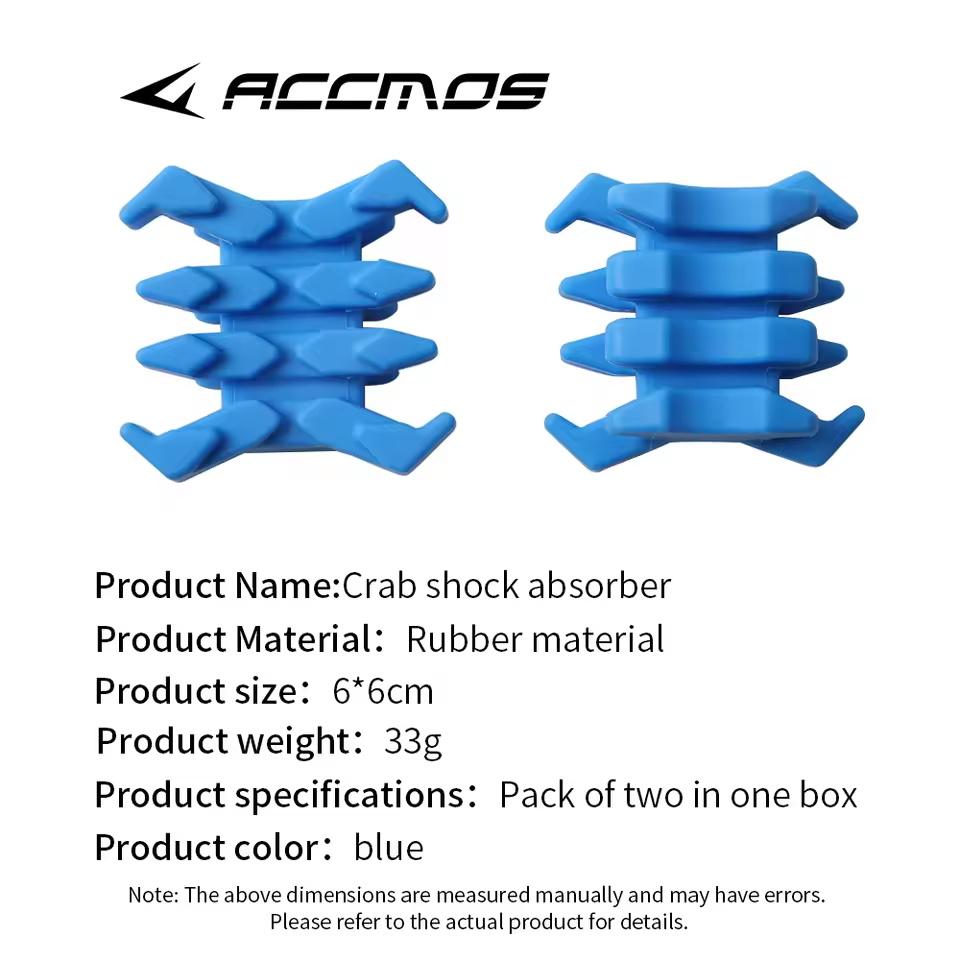 Shock Absorption Bow Vibration Limbs Stabilizer Crab Rubber Shock Absorption Damper Vibration Reducers for Compound Bow 2Pcs 5