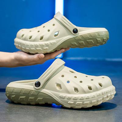 Herren, EVA-Hausschuhe, Dicke Sohle, Rutschfest, Zehenüberzieher, Lässig, Vielseitig, Strandsandalen