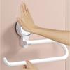 Wall Mounted Suction Cup Storage Rack Strong Bearing Multifunction Paper Roll Holder Household Removable Kitchen Storage Rack