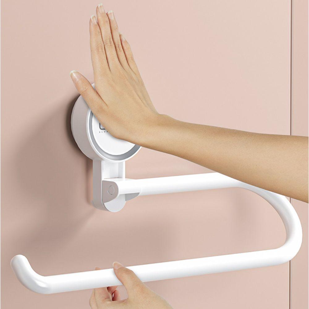 Multifunction Suction Cup Storage Rack Wall Mounted Kitchen Storage Rack New Paper Roll Holder