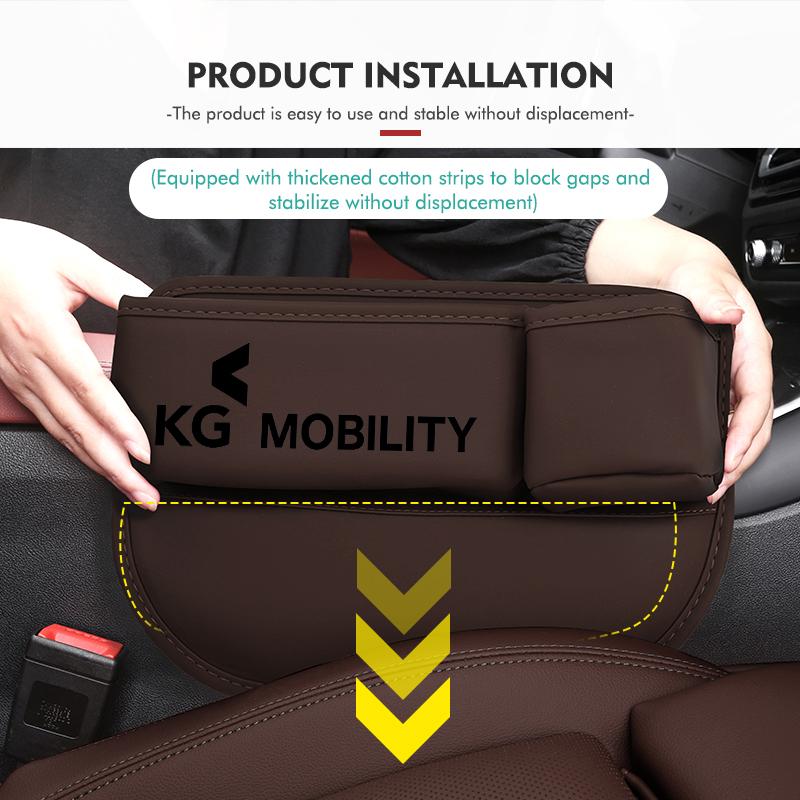 For SsangYong Multifunction Car Seat Gap Storage Box Organizer Pocket Cup Holder Interior Accessories Musso Korando Rexton