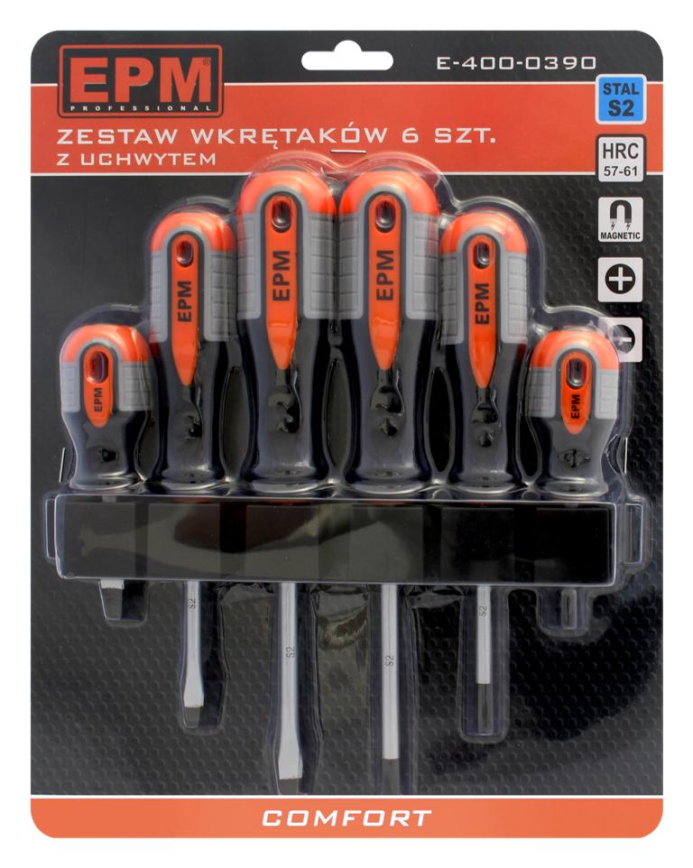 6-PIECE COMFORT SCREWDRIVER SET - E-400-0390