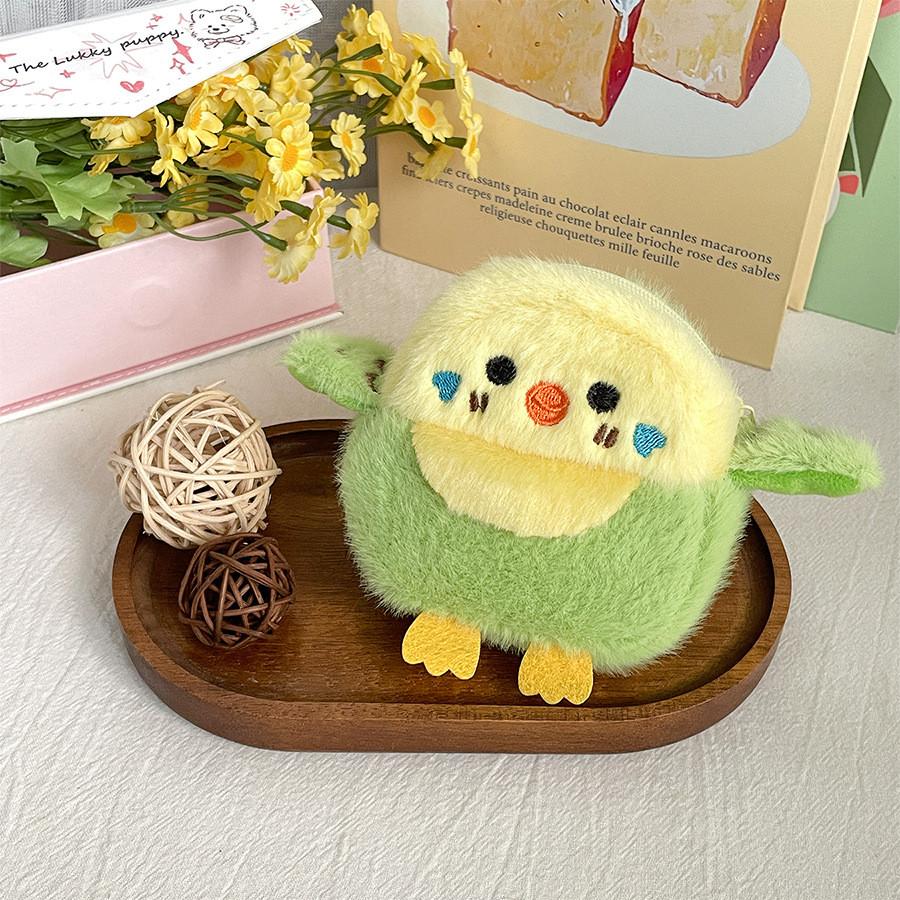 

Плюшевая птичка Очаровательный кошелек для монет Брелок Игрушка Для студентов Портативное хранилище для сумки зелёный