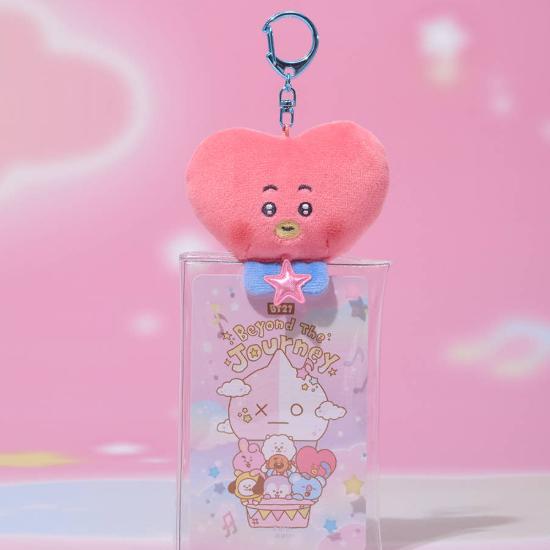 BT21 Portachiavi Custodia Peluche Trasparente Edizione Oltre il Viaggio