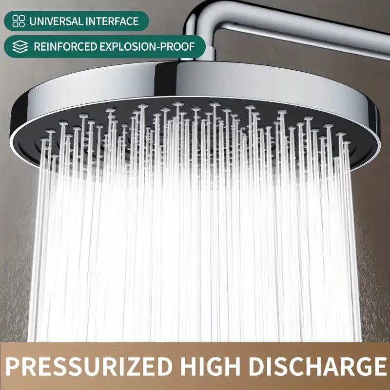 Large Flow Rainfall Shower Head 25cm Top Sprayer High Pressure Shower Head Water Saving Shower Faucet Bathroom Accessories