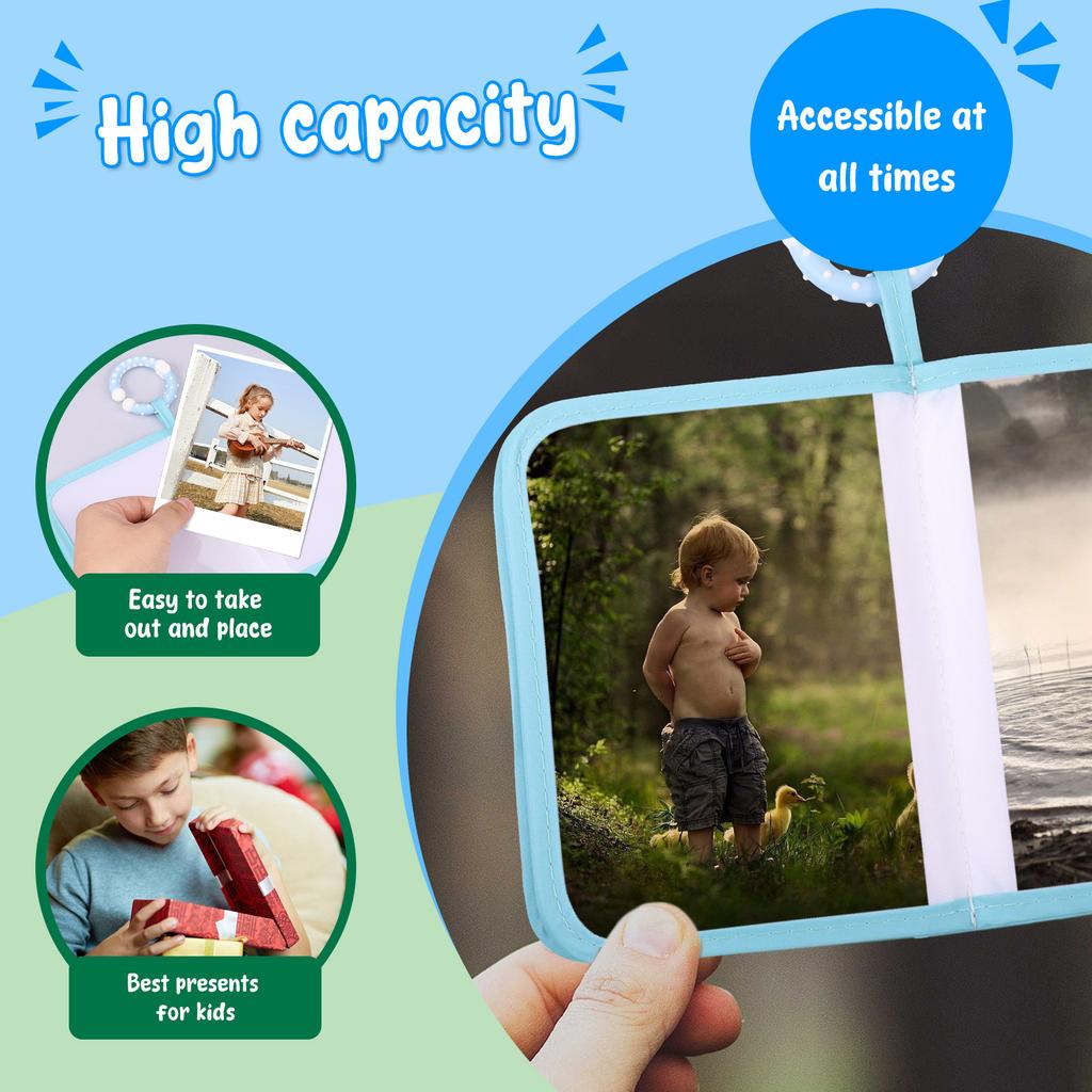 Soft Cloth Photo Book Polyester Baby Photo Album Free Illustration My First Picture Book Easy to Access Picture Album for Baby