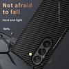Business Splicing Kevlar Texture Carbon Fiber Skin Feel Case For Samsung Galaxy Z Fold7 6 5 4 3 PC Slim Drop-proof Protect Cover