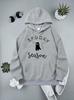 European & American Women's Halloween Letter Hoodie Ribbed Sweatshirt