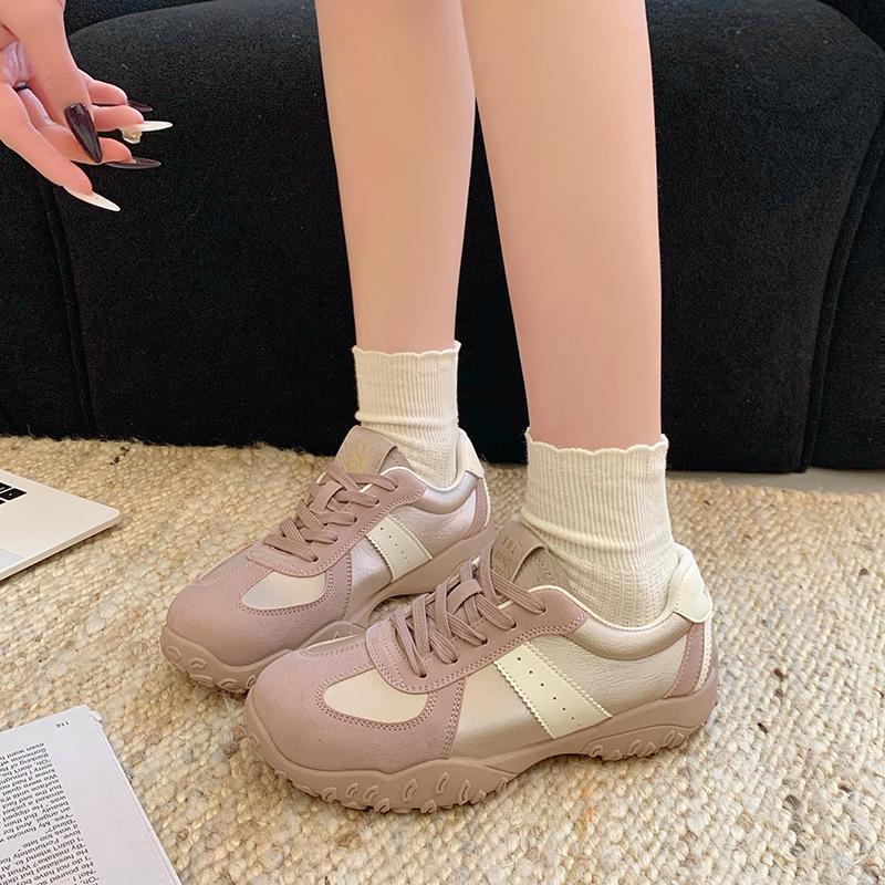 Retro Height-increasing Thick-soled German Women's Versatile Forrest Gump Sports Shoes for Spring