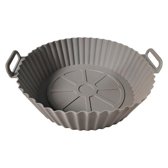 Silicone Air Fryer Tray Reusable Base Mat for 3 to 5LB Air Fryers Heat Resistant Non-Stick Tray Replacement of Parchment Paper