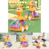 Cartoon Tiger And Deer Animal Inertial Lightup Toy Car For Toddlers And Early Learning