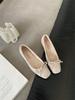 2025 Autumn and Winter New Square Head Thick Heel Doudou Shoes Bow Mao Mao Shoes Fashionable Versatile Cotton Shoes