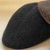 1Pc Male Autumn Winter Windproof Soft Lattice Beret Warm Woolen Cloth Forward Hat For Men Women Unisex Peaky Blinders Cap