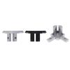 90 Degree T-Slot Corner Bracket 4Pcs Aluminum Interior Profile Connector with Screws for Woodworking Furniture Fixing