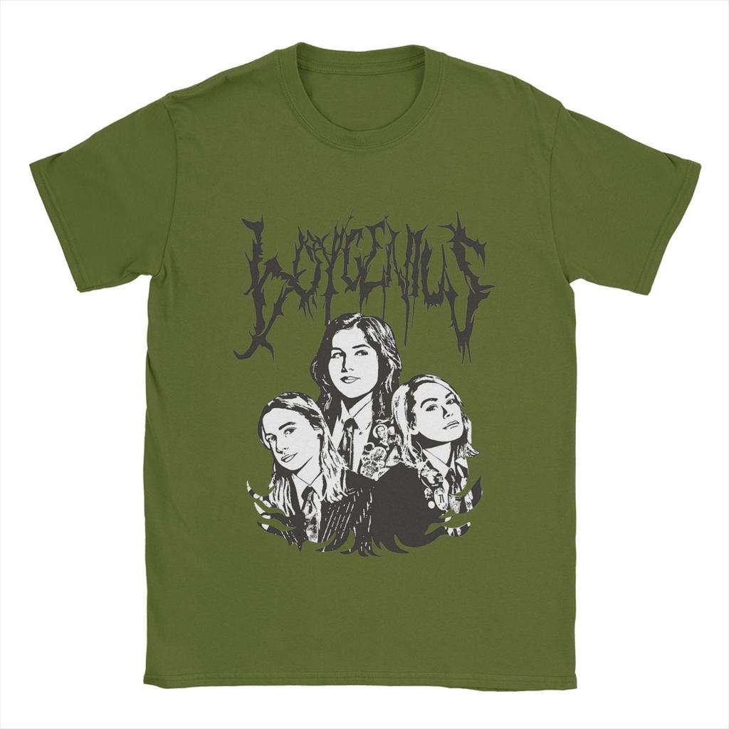 Lustige Boygenius Band T-Shirts Herren Rundhals Reines Baumwoll T-Shirt Kurzarm T-Shirt Grafikdruck Kleidung