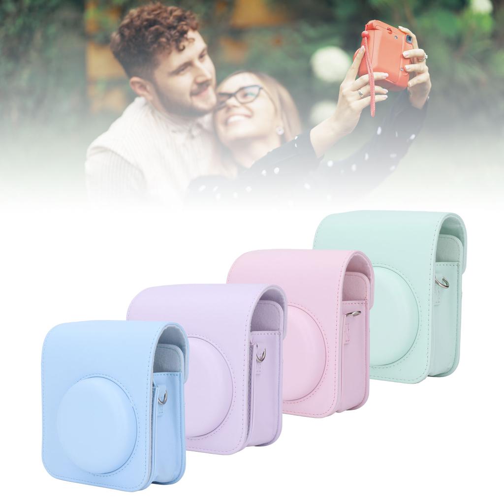 Carcasă pentru cameră instantanee Depozitare de protecție portabilă Geantă retro din piele PU pentru fotografie Mini12