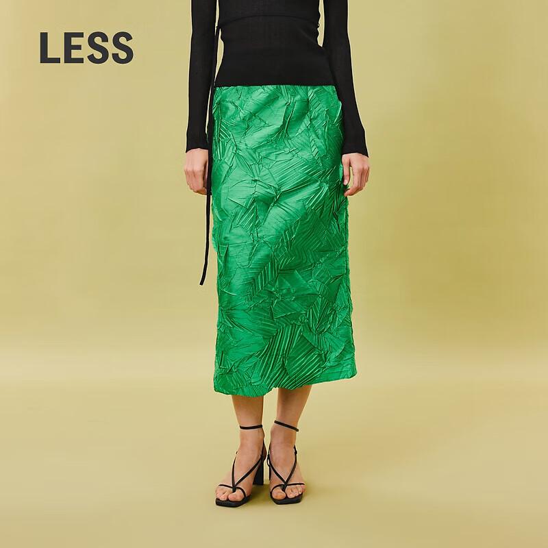 LESS Spring Slit Midi Skirt M