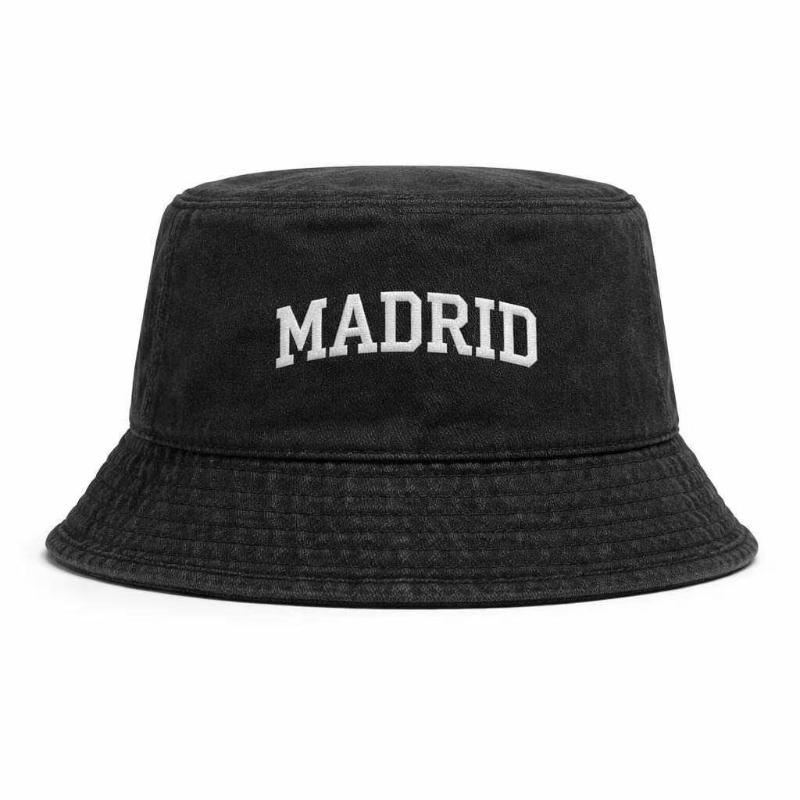 Chapeau de pêcheur simple en jean pour homme de haute qualité, idéal à des fins décoratives XS（old） black
