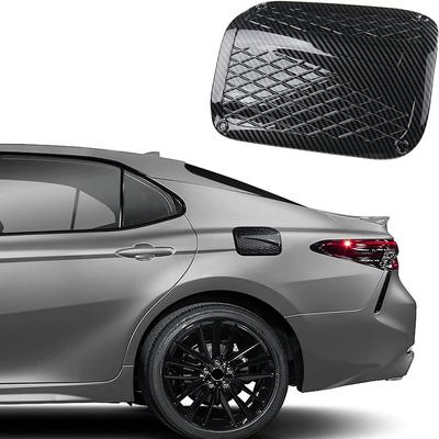 1Pcs Carbon Fiber Look Fuel Tank Cover Cap Sticker For Toyota Camry 2018-2023