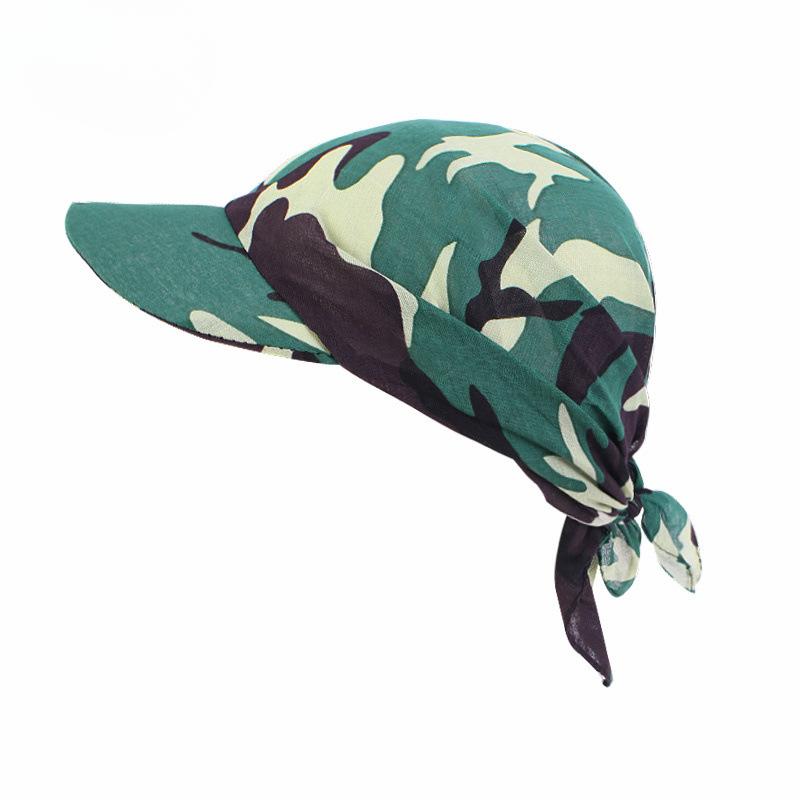 Baseball Cap Brim Sunshade Women Men Hat Korean Square Scarf Cap Soft Headscarf