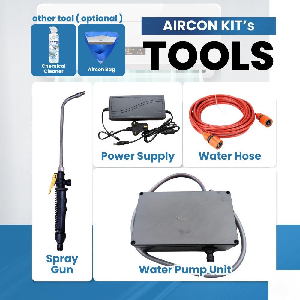 High Pressure Aircon Servicing Kit (Chemical Cleaner / Cleaning / Service kit) Version 3 Professional DIY Aircon Cleaning Tool