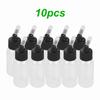 Box of 10-Each 1.2-Ounce(35 )  Brush Bottles Paint Storage Bottles PP Jar and Cover with Scale Line  -proof for Dual-Action Siphon Feed   Brus