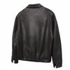 Men's Korean-Style PU Leather Houndstooth Lined Hunting Jacket - Autumn/Winter Casual Outerwear