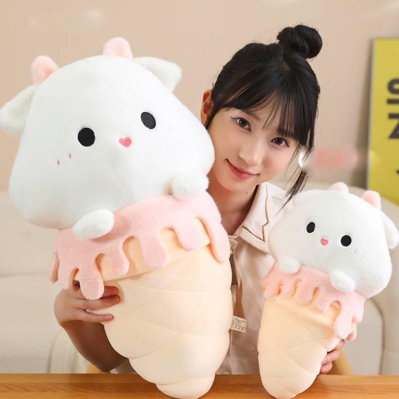 Adorable Cartoon Ice Cream Plush Toy Featuring Cute Capybara Pig Design For Kids