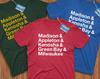 Wisconsin Cities Shirt! Reppin' Madison, Appleton, Kenosha, Green Bay, & Milwaukee! The Badger State!