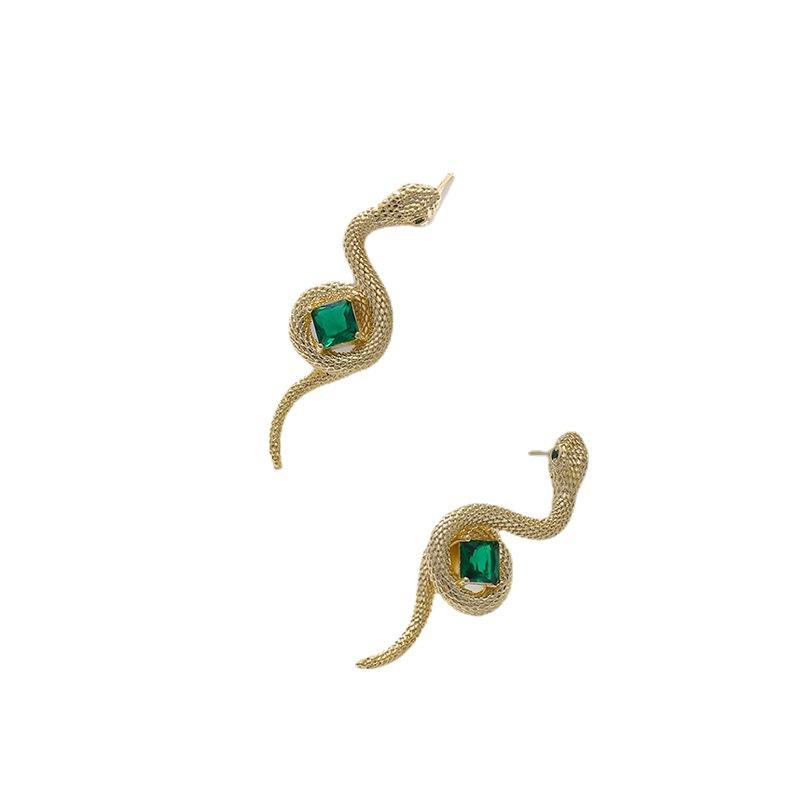 Subtle and Exquisite Snake Shaped Long Earrings, Non Allergic Earrings for Women, Cold and Simple Style, Versatile Earrings