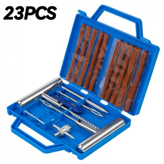 23x Tire Repair Kit DIY Flat Tire Repair Car Truck Motorcycle Home Plug Fix Car