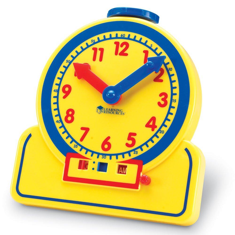 Learning Resources Primary Time Teacher(TM) Junior 12-Hour Learning Clock(R) Digital & Analog Student Clock LER 2994